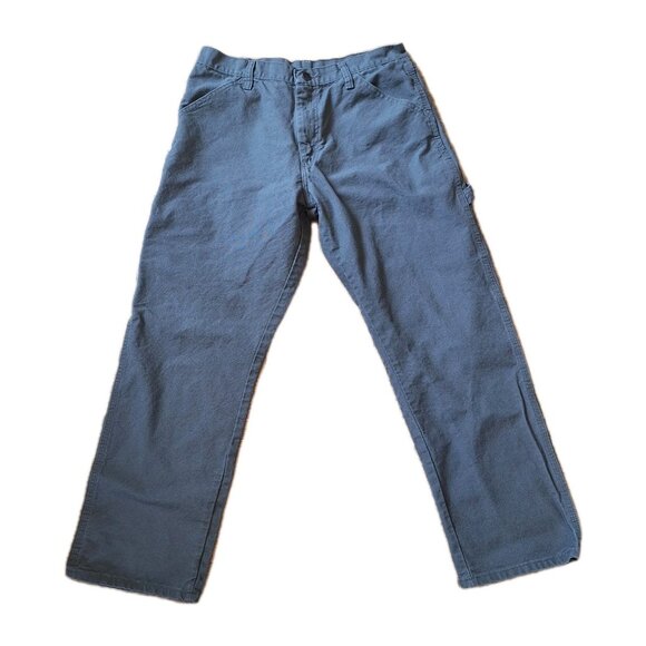 Rustler Men's Carpenter Jean 32 X 30 LOOSE FIT OLIVE - Picture 3 of 6